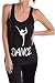 Beachcoco Dance Printed Fitted Racerback Tank Top
