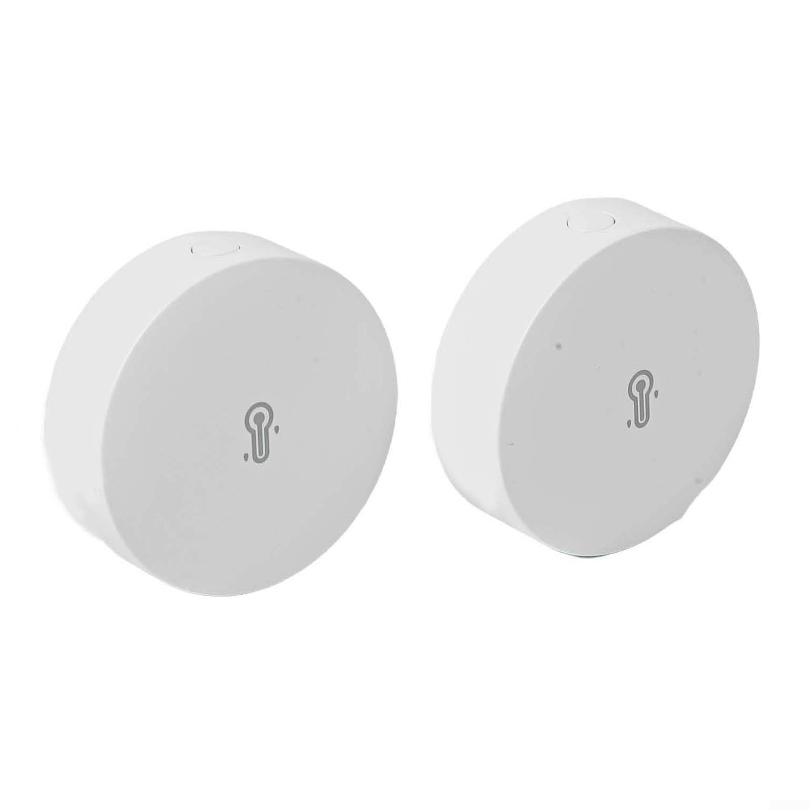 Zigbee - Sensor de temperatura y humedad interior (2 unidades, con función de alarma, precisión de ± 0,2 °C, para concentrador Zigbee 3.0, iHost y para smartthings, almacenamiento en la nube), color
