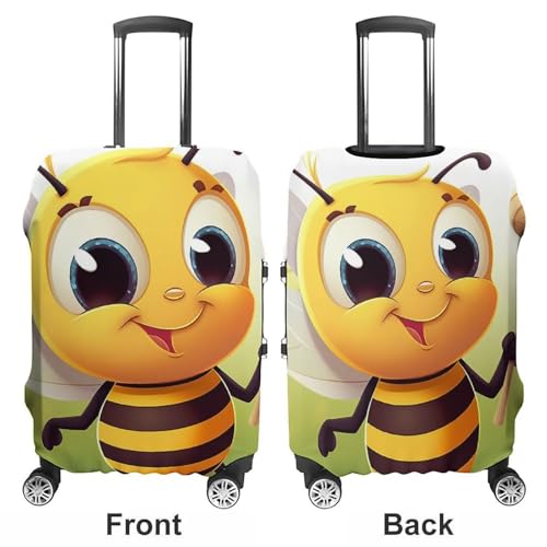 Bee Luggage Cover, Washable Elastic Suitcase Cover Protector Fit 18-32 Inch Luggage3