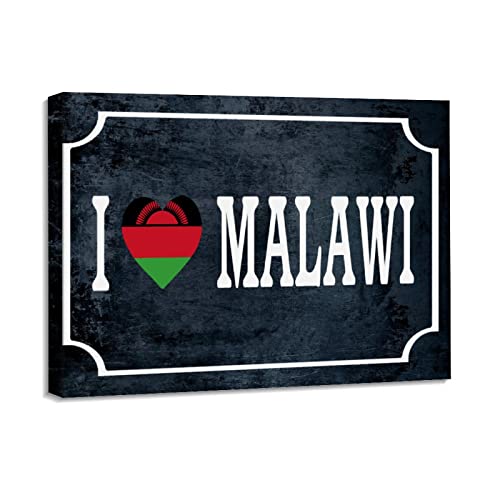 Affiches d'œuvre d'art du Malawi pour sublimer la décoration murale moderne de votre salon