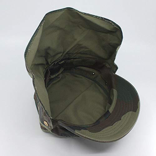 Image of The Vintage Year Heavy Stitching Washed Cotton Cadet Hat - Durable Military Baseball Cap for Men & Women, Outdoor Casual Wear