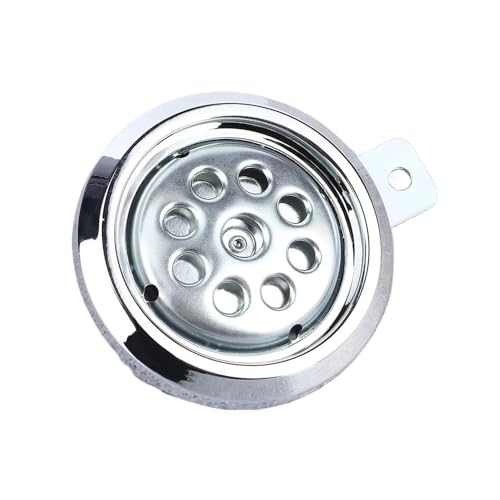 Bocina potente de 12 V y 105 dB: repuesto cromado de 85 mm tipo panal 3