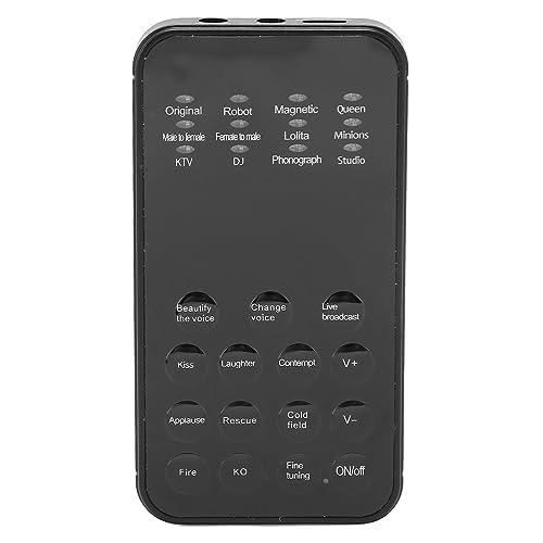 Sxhlseller Cambiador de Voz para Juegos Ajustable Disguiser para para para Computadora Portátil Teléfono Inteligente Más con 12 Efectos de Sonido, Función de Ajuste Fino y Reducción de