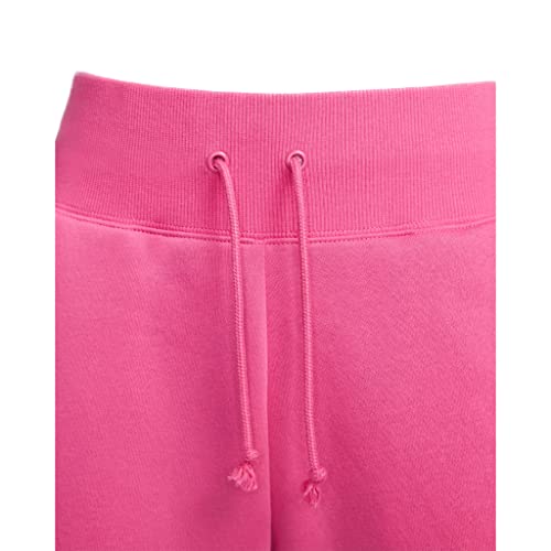 Nike Calça jogger feminina de cintura alta da Sportswear Phoenix Fleece, Rosa/vela, G
