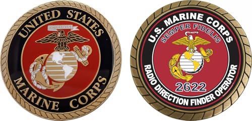 U.S.M.C. MOS 2622 Radio Direction Finder Coin