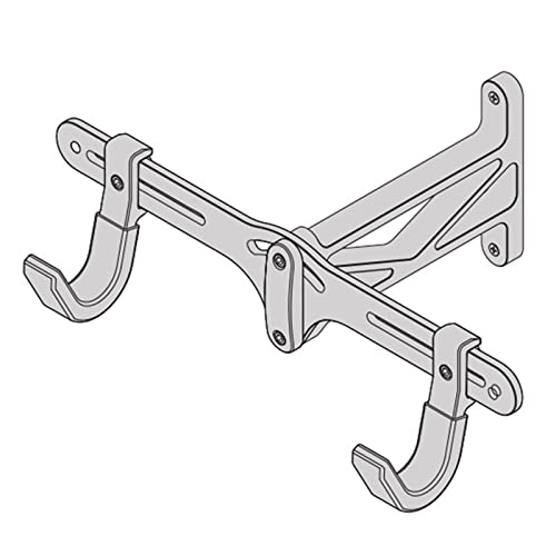 Support de rangement pour vélo horizontal mural et suspendu gain de place