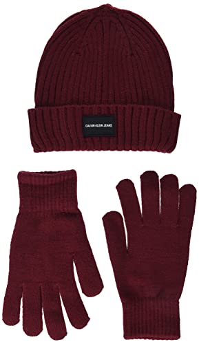 Calvin Klein boys Rib Cuff Hat and Glove Set