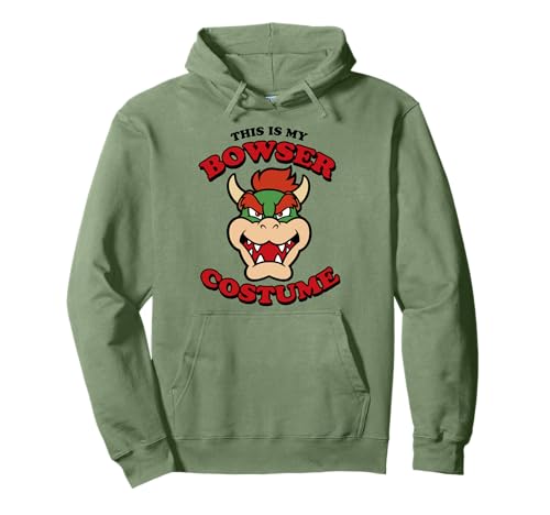 Nintendo Super Mario Bowser Costume Graphic Pullover Hoodie