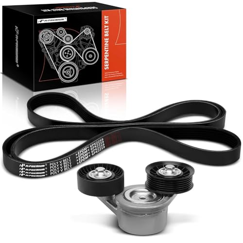 A-Premium Engine Serpentine Belt Drive Kit with Tensioner Compatible with Ram & Jeep & Dodge & Chrysler Cars - 1500, Dakota, Grand Cherokee, Commander, Ram 1500, Ram 2500, Durango, Aspen