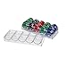 QUMIIRITY 1Pc Transparent Poker Chips Storage Box Organizer Case for Easy Access and Tidy Table Compact Design for Convenient Use Present for Friends and Family