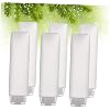 Travel Lotion Bottles Set 6-Pack 1.7Oz Leakproof Refillable Squeeze Containers for Body Emulsion Gel Shampoo Lightweight Portable Cosmetic Dispensers