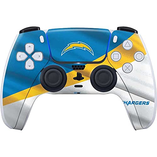 Skinit Decal Gaming Skin Compatible with PS5 Controller - Officially Licensed NFL Los Angeles Chargers Design