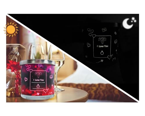 Diamond Empire I Love You Candle with Surprise Jewelry Inside (Surprise Jewelry Valued up to $3,500) 2 Wick Candle (Burn up to 120 H) Ring Size 8 - Thumbnail 3