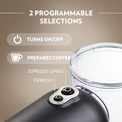Lavazza, A Modo Mio Jolie & Milk Coffee Machine, Coffee Capsule Machine with Integrated Milk Frother and Removable Grid, Compatible with A Modo Mio Coffee Pods, 1250 W, 220240 V, 5060 Hz, White