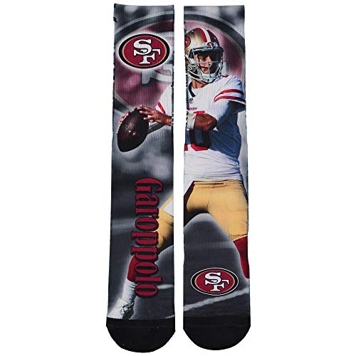 For Bare Feet Jimmy Garoppolo San Francisco 49ers Player Montage Tri-Blend Crew Socks