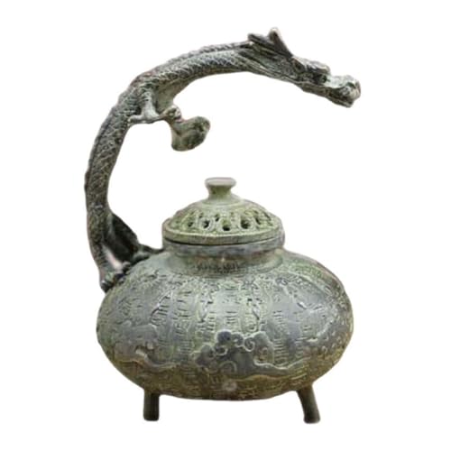Porte-encens en laiton dragon antique coulé à la main pour décoration intérieure