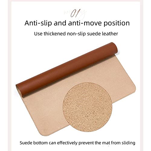 Sets de table Sanfly en cuir PU imperméables et lavables pour la table à manger - 6