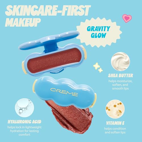 Image of The Creme Shop Shimmer Pop Clip-On Hydrating Lip Gloss- Gravity Glow