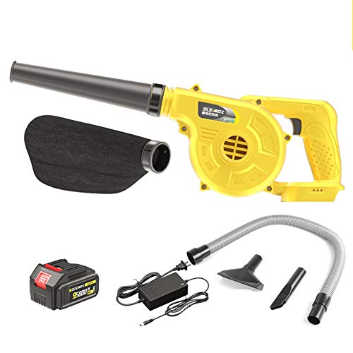 ACXZ Souffleuse à Feuilles et aspirateur électrique sans Fil, balayeuse de Jardin Rechargeable, aspirateur à Main avec Tube d'extension de 70 cm, avec Batterie au Lithium 21 V et Chargeur