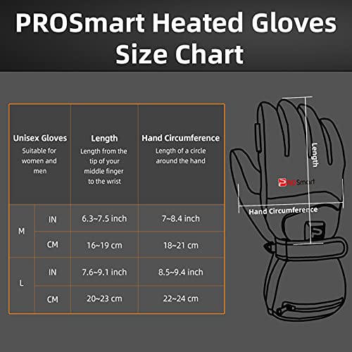 PROSmart Heated Gloves Rechargeable Electric Heating Glove - Thermal Warming Gloves with 4400mAh Battery for Men Women… - Image 6
