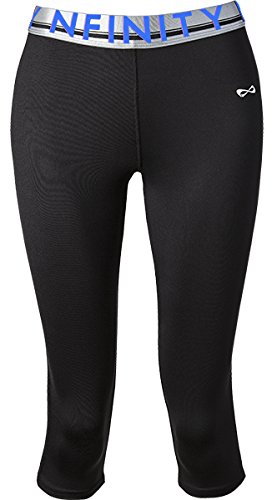 Nfinity Flex Capri, Black/Royal Logo, Youth/X-Large