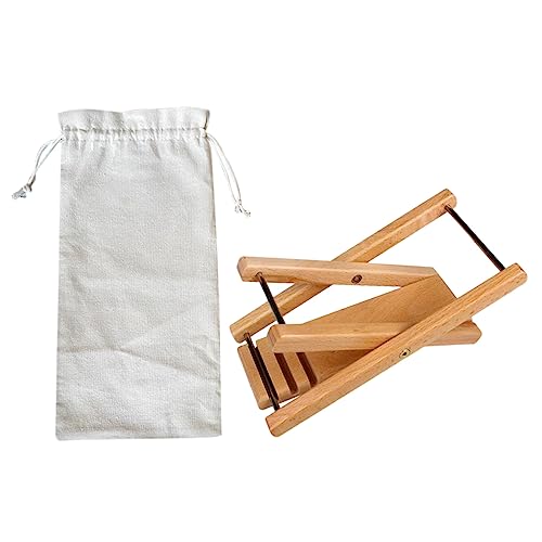 Abaodam Folding Guitar Stool for Adults Portable Wooden Stool Musician Footrest