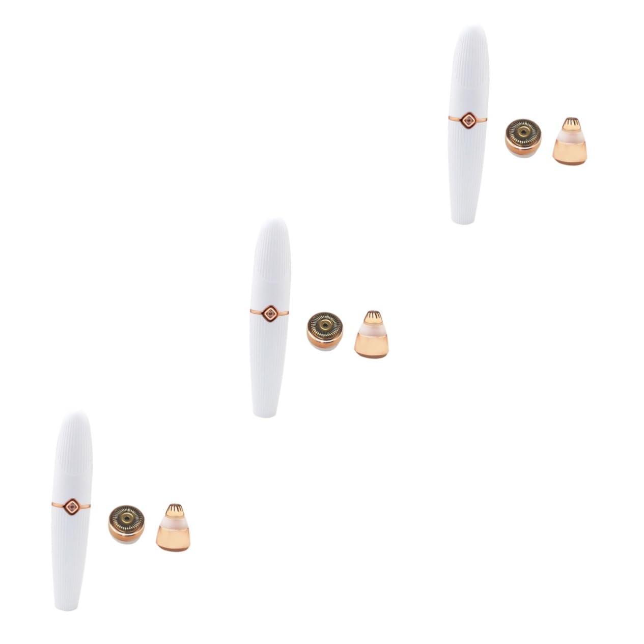 MAGICLULU 3piezas Afeitadora Eléctrica Para Mujer Depilador Facial Usb Recargable Dispositivo De Seguro y Para Cara Labios y Cuerpo Diseño y Portátil