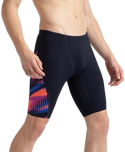 Image of Speedo Men Endurance+ High Tide Digital Print V-Cut Jammer - Arctic Glass