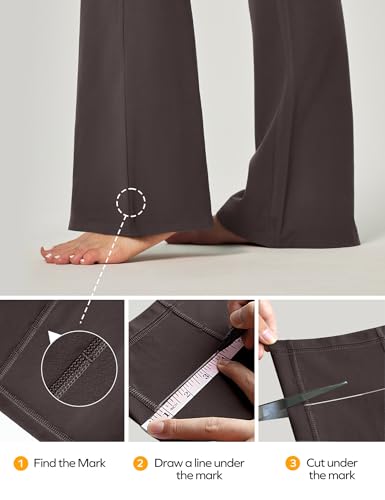 Image of Ewedoos Yoga Pants Women Flare Leggings for Women with Pocket Work Pants