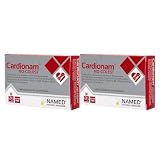 NAMED Cardionam No Colest Integratore Alimentare Naturale Riso Rosso Fermentato, Bergamotto e Coenzima Q10 | Metabolismo del Colesterolo, Antiossidante e Benessere Cardiovascolare | 2 Confezioni da 30