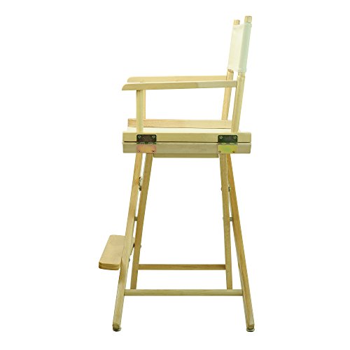 Casual Home 24" Director's Chair Natural Frame with Wheat Canvas, Counter Height