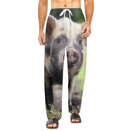 Bas de pyjama Cochon Mignon pour femme : pantalon long anti-froid parfait pour flâner le soir