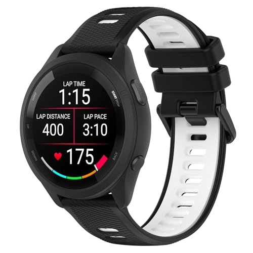 Ersatzarmband Für Garmin Venu SQ – Schwarzes Silikon, 12,1 + 9,2 Cm, Einfach Zu Wechseln, Bequem & Stylisch