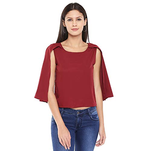 Débardeur en crêpe marron foncé OOMPH! pour femme