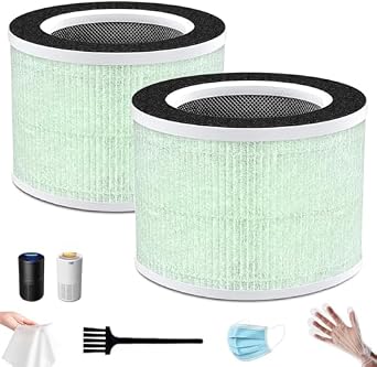 NKA RP-AP088-F1 Replacement Filter for renpho air purifier replacement filter RP-AP088W, RP-AP088, RP-AP088B f1 filter for air purifier, 2 Pack - 7.25"x7.25"x5.3"Part #RP-AP088-F1