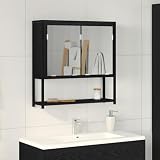 Pratica organizzazione e funzionalità: con 2 ante in vetro e ripiano aperto, l'armadio offre un rapido accesso agli utensili di uso frequente, crea ordine e rende il lavandino ordinato, in modo che il tuo set di mobili da bagno rimanga funzionale e moderno.