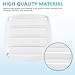 BALAVA Marine Boat Vent 5.3 inch,Louvered Flush Plastic Thru Vent,Nylon Louvered Vents Boat Cover Vent,Boat Marine Hull Grill Cover Replacement Part for Boats RVs,Include Screws(White,2Pack)