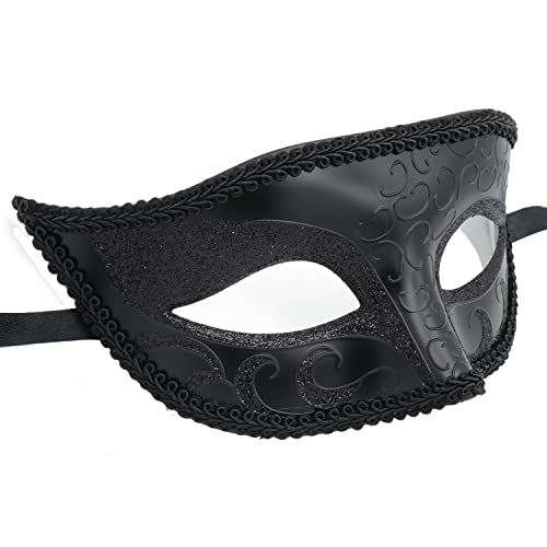 Coddsmz Couple Masquerade Mask With Holding Stick Venetian Halloween Costume Mask Mardi Gras Mask Cosplay Party Costume Mask #TOP6