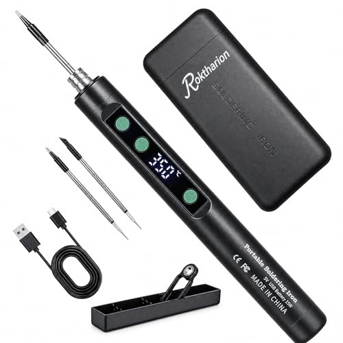Cordless Soldering Iron Kit, USB Rechargeable Portable Soldering Iron Pen