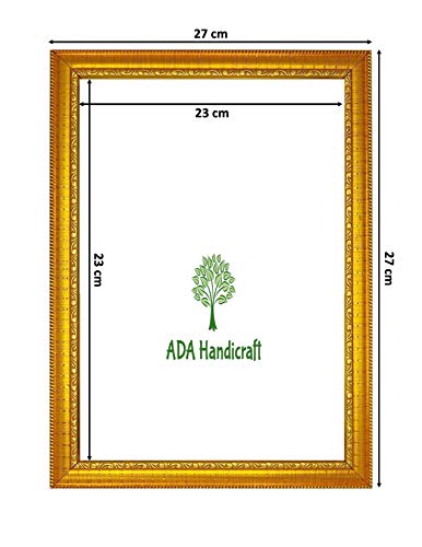 Image of ADA Handicraft Energized Sampoorna Kuber Yantram Photo Frames for Wall and Pooja /Poster for Pooja /Religious Framed Painting for Worship (27 * 27) cm