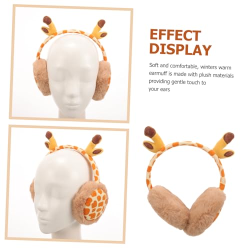 Plush Cute Earmuff Headband for Winters Warm Ear Warmer Lightweight Soft Texture Protective Ears Cover Unisex Portable Winter Accessory for Outdoor Use4