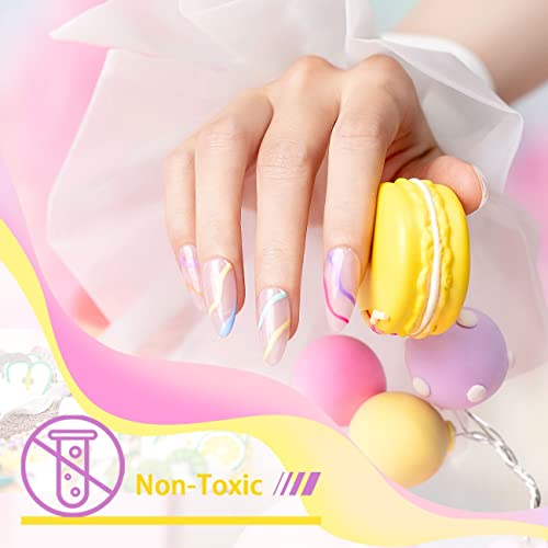 Set Gel Nail Art 12 Colores Pastel 8ml miniatura 5