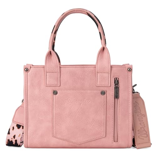 Image of Montana West x Wrangler Tote Bag for Women Western Cow Print Purse Designer Top Handle Handbags