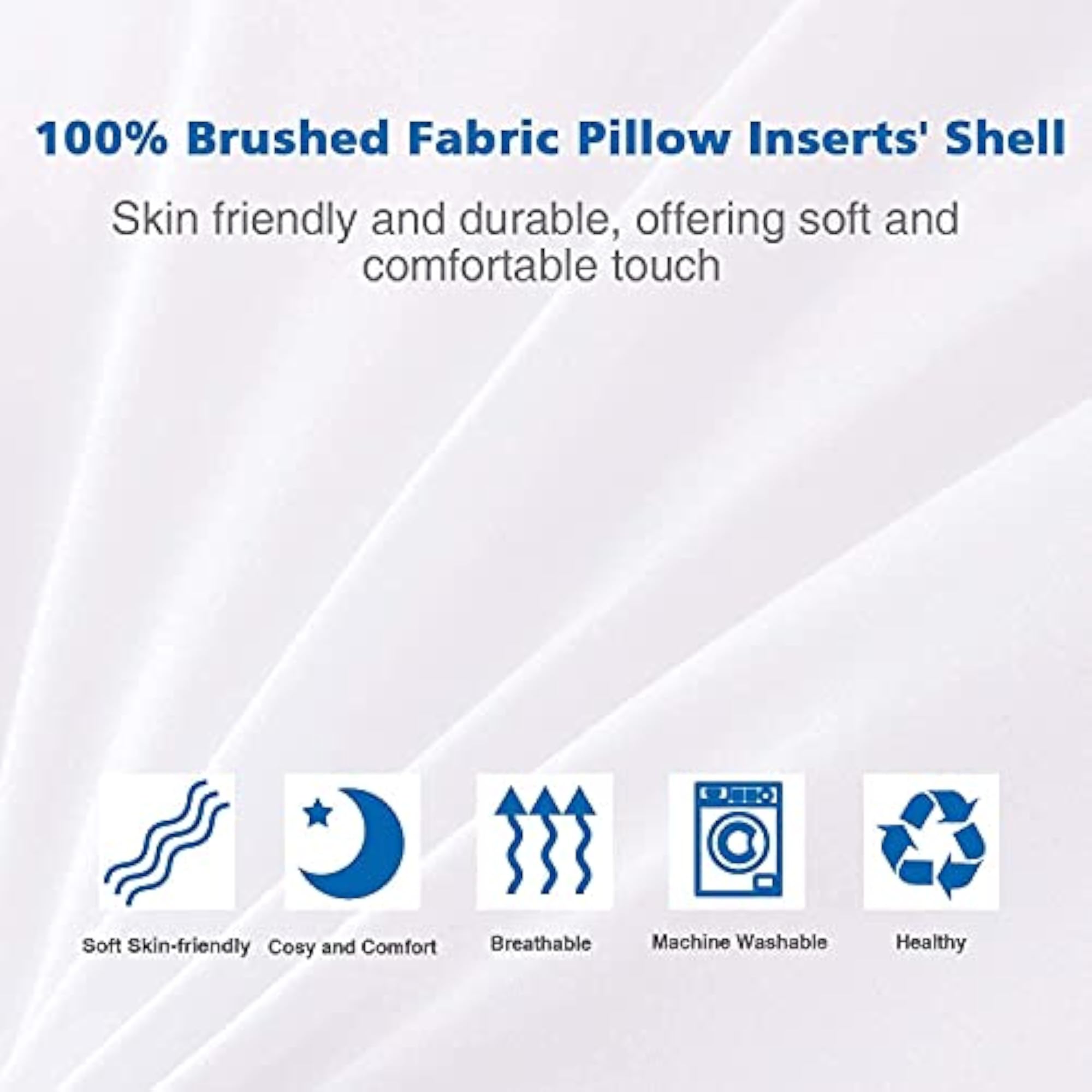 Combo Set of 2 Micro Filled Plain Microfiber Pillows for Comfortable Sleep
