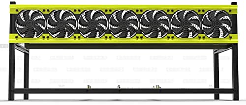 Professional 6/8 GPU Miner Mining Case Aluminum Frame Mining Rig for ETH ZEC/Bitcoin Crypto Coin Currency Mining Veddha (V3D-8GPU)