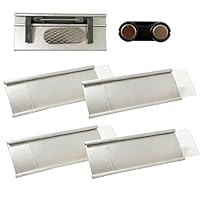 4 Stück Namensschilder für Kleidung Magnet,Aluminium Namensschilder mit Starkem Doppelmagnet,Professionell Magnet Namensschild mit Papierschlitz,72x 30 mm(Silber)