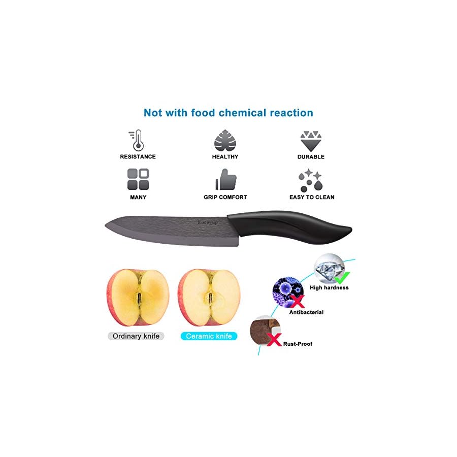 Updated-Version-Ceramic-Knife-Set-4-Piece-with-Sheaths-Includes-3-Paring-Knife-4-Fruit-Knife-5-Utility-Knife-6-Chef-Knife-for-Home-KitchenBlack Updated Version Ceramic Knife Set 4-Piece with Sheaths (Includes 3" Paring Knife, 4" Fruit Knife, 5" Utility Knife, 6" Chef Knife) for Home Kitchen(Black)