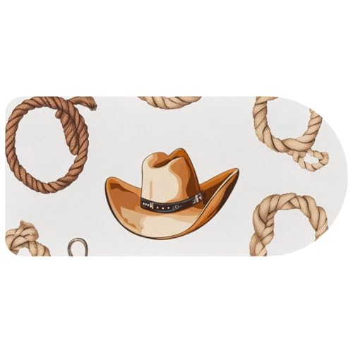 Tapis de souris grand modèle cowboy tapis de clavier de jeu protecteur de bureau 73cm