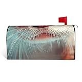 Diving Otter Mailbox Cover for Outdoor Decor Magnetic Strips Unique and Practical Design for All Seasons 25.5x21 in