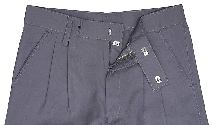 Image of White Cotton Trousers for Kids, Regular Fit